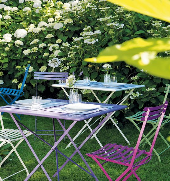Flower Square Folding Table dining from Ethimo