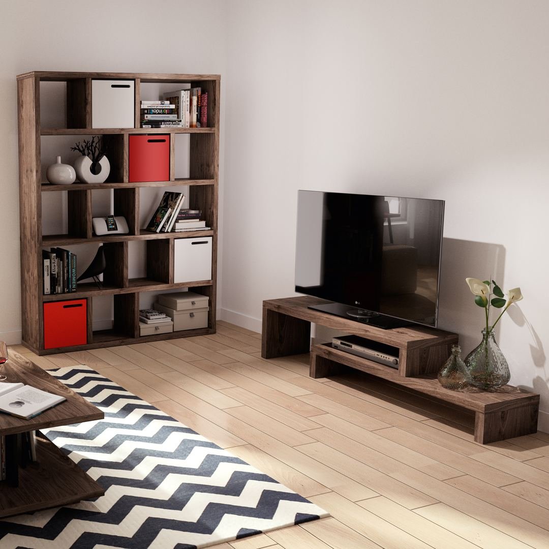 Cliff TV Stand unit from Tema Home, designed by John Jenkins