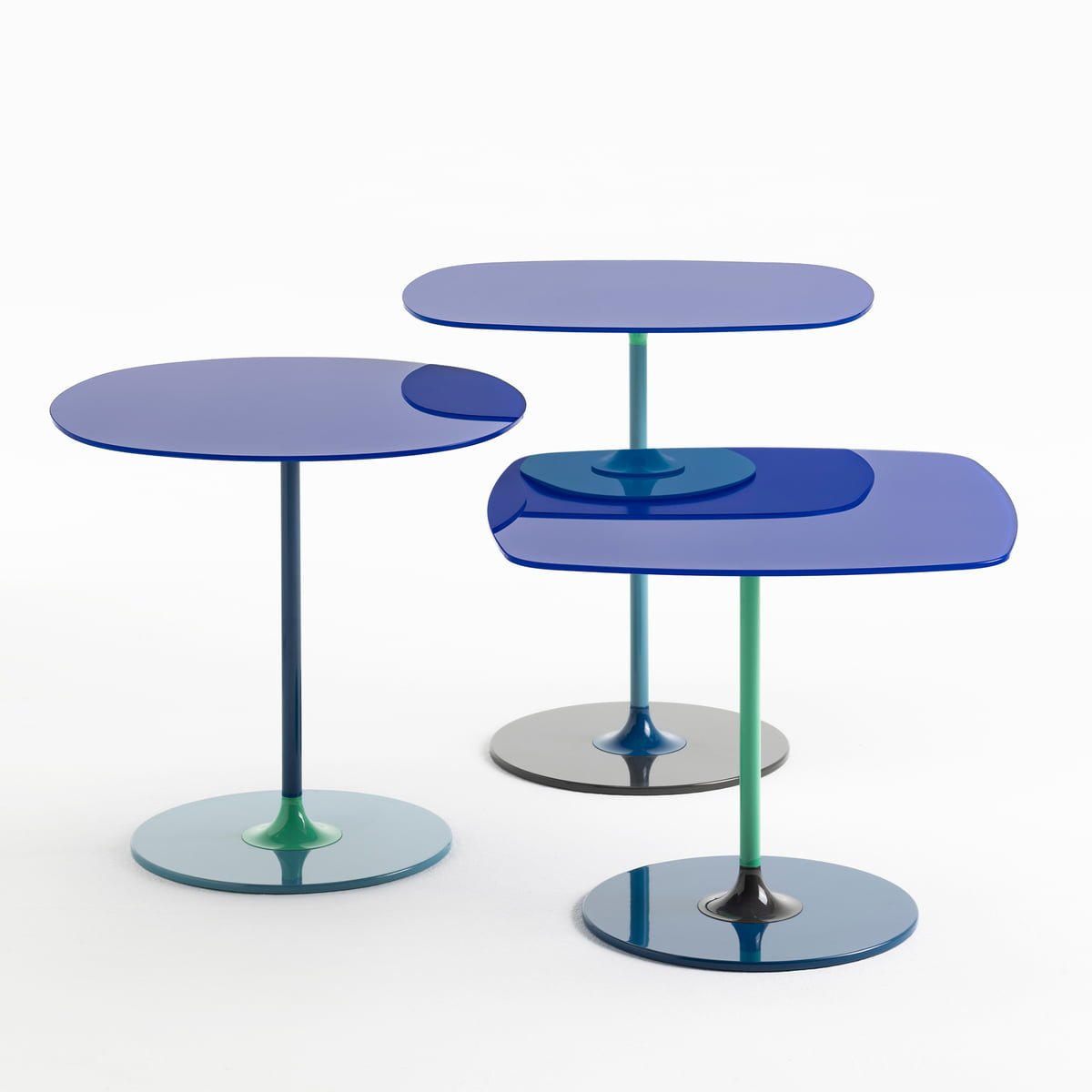 Thierry end table from Kartell, designed by Piero Lissoni