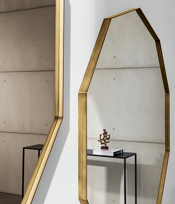 Visual Decagonal Mirror from Sovet, designed by Lievore Altherr Molina