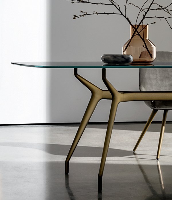 Sovet Arkos Dining Table | Metal | Contemporary Dining Room Furniture ...