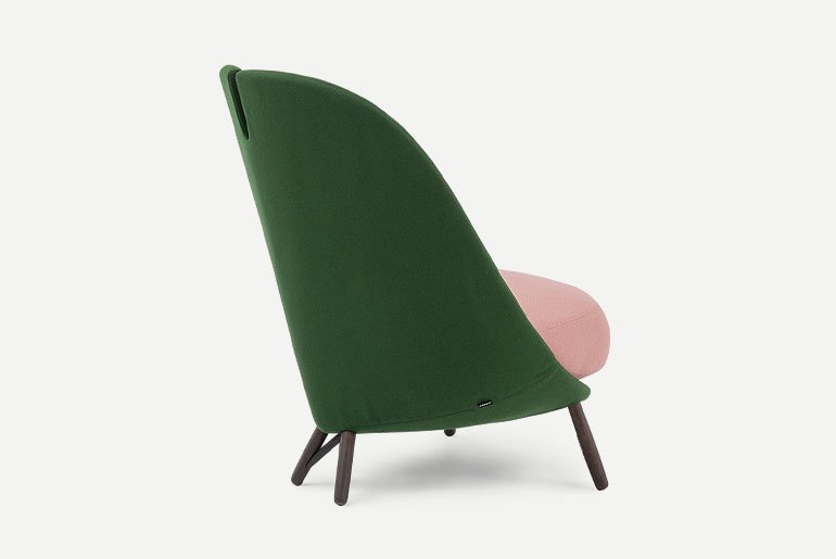 Calatea Chair lounge from Pianca, designed by Cristina Celestino