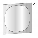 39w x 1.6d x 39h inches