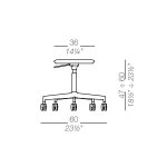 Ø24 x 18.5/24h inches