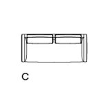83w x 35d x 31h (seat 17h) inches