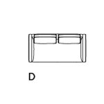 73w x 35d x 31h (seat 17h) inches