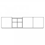 106w x 20d x 27h inches