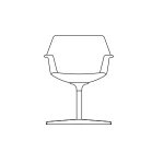 Star Legged 26w x 26d x 33h (seat 18h) inches