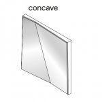 Concave 16 x 16 inches