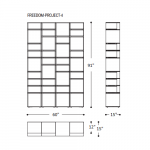 60w x 12/15d x 212h inches
