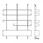 79w x 12.6d x 97h inches