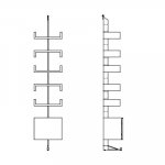 20w x 12.6d x 97h inches