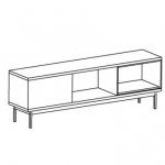 Two Open Shelves 71w x 16d x 24h inches