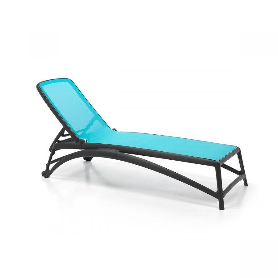 Finish Atlantico Lounger (Plastic) Antracite-Celeste