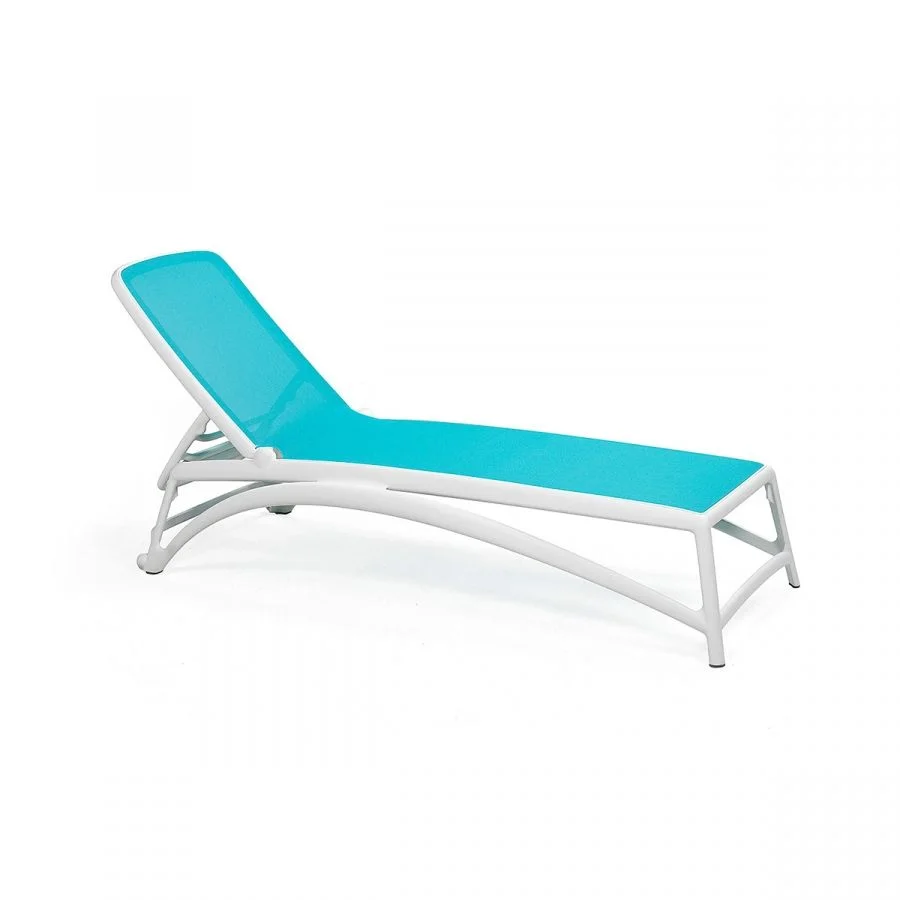 Finish Atlantico Lounger (Plastic) Bianco-Celeste