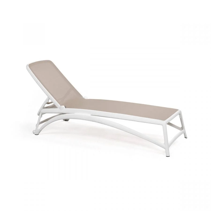 Finish Atlantico Lounger (Plastic) Bianco-Tortora