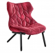 Finish Foliage Chair (Fabric) Cardinal Red Velvet