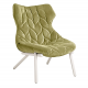 Finish Foliage Chair (Fabric) Green Velvet