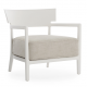 Frame and Cushion Cara Indoor Chair Matt White/Beige Cushion