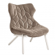 Finish Foliage Chair (Fabric) Taupe Velvet