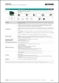 Belle 4L/NS Armchair Data Sheet