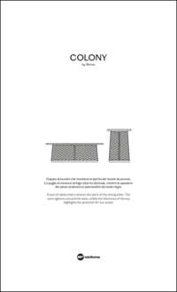 Colony Coffee Table Data Sheet