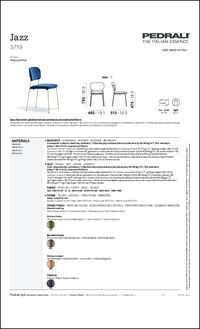 Jazz 3719 Chair Data Sheet