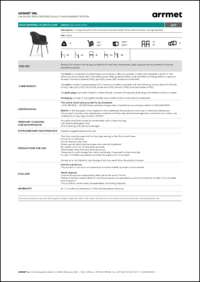 Mani Armshell 4L/ns Armchair Data Sheet