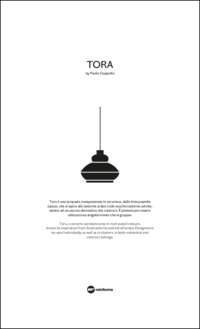 Tora Pendant Lamp  Data Sheet