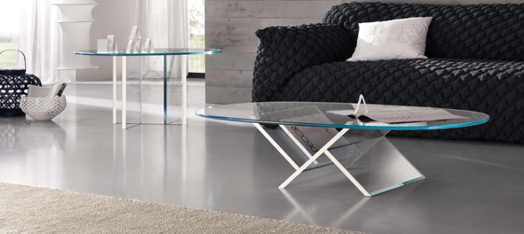 Veer Coffee Table & Veer Side Table by Tonelli